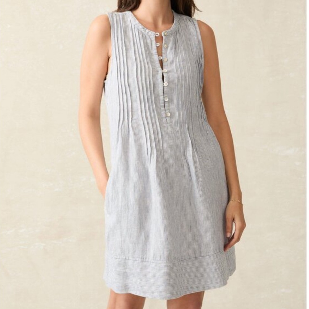 FAHERTY Isha Dress Linen size XS